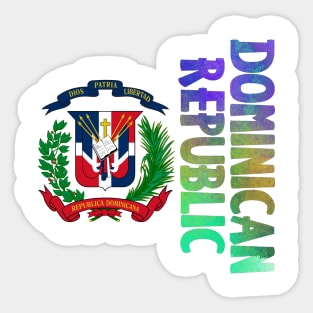 Dominican Republic Coat of Arms Design Sticker